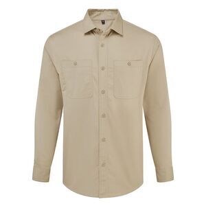 Premier Unisex Adult Utility 2.0 Shirt / Khaki Brown